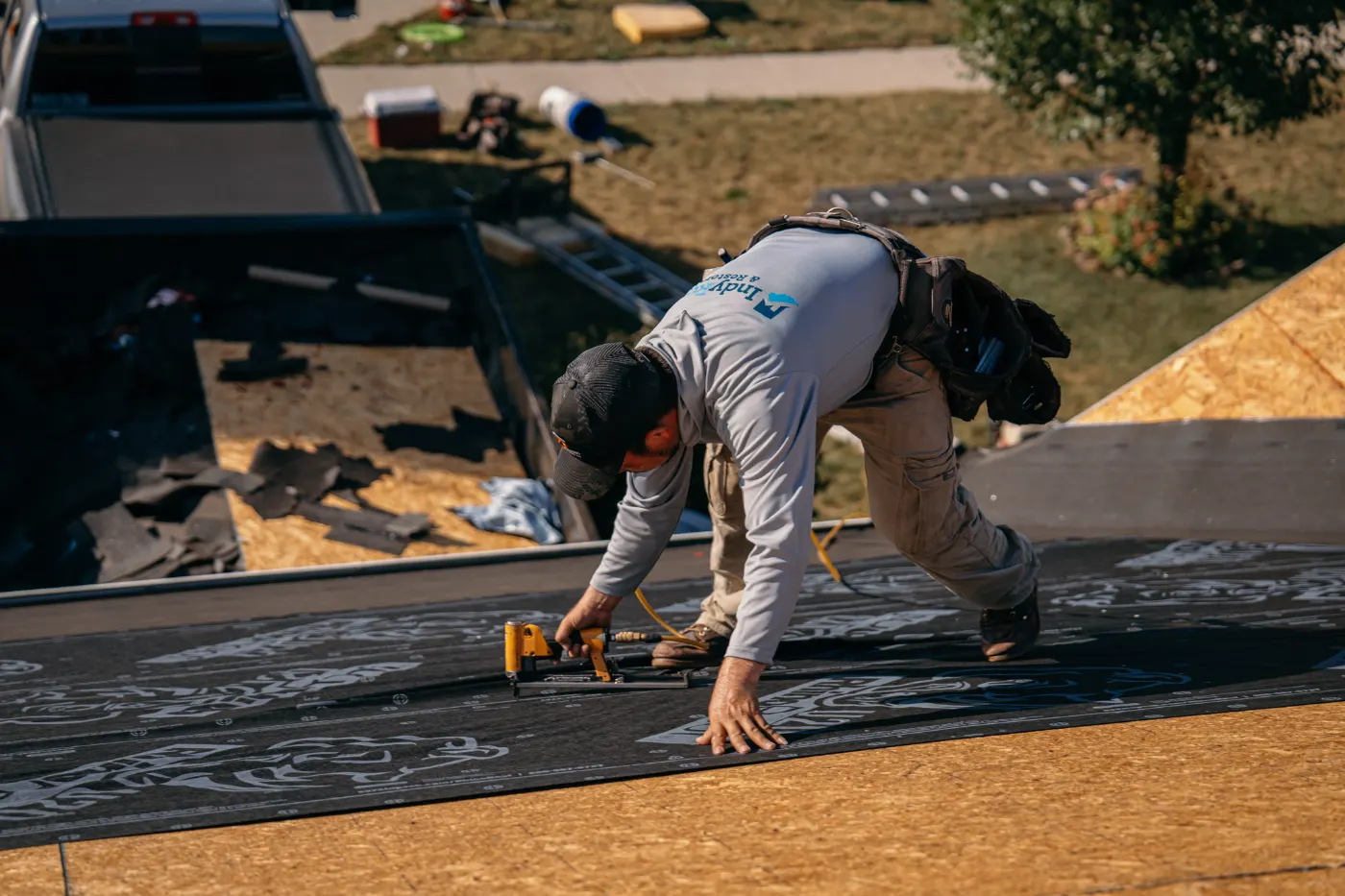 Commercial roof inspection documented in New Whiteland